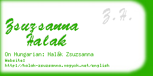 zsuzsanna halak business card